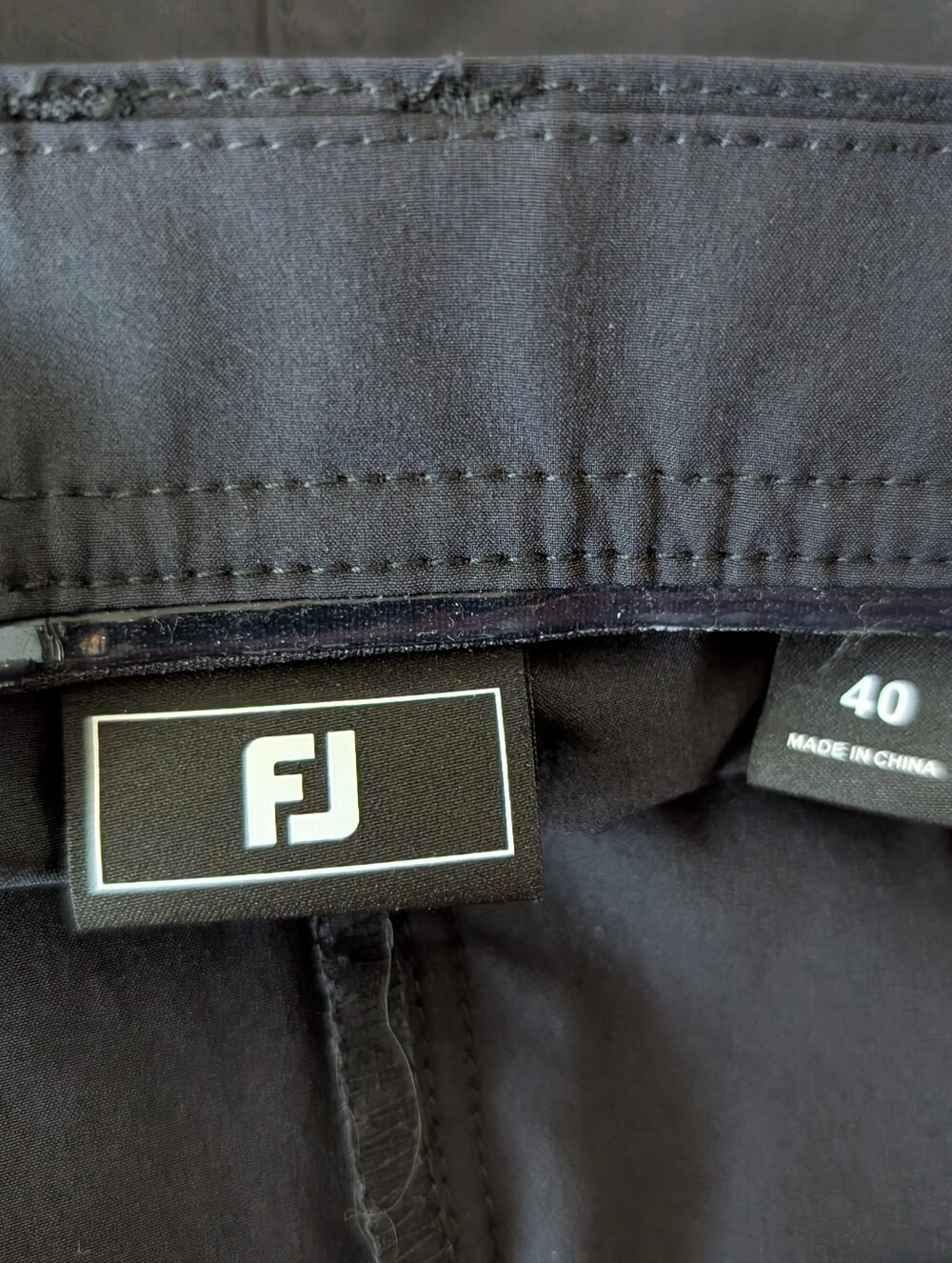 Men's Footjoy Performance Lightweight Golf Shorts Size 40 Black Flat Front - Picture 8 of 13